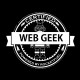 Shirt web geek noir pour homme et femme