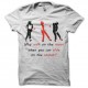 Shirt moon walk blanc pour homme et femme