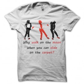 Shirt moon walk blanc pour homme et femme