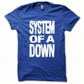 Shirt System of a Down blanc/bleu royal pour homme et femme