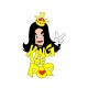 Shirt king of pop blanc pour homme et femme