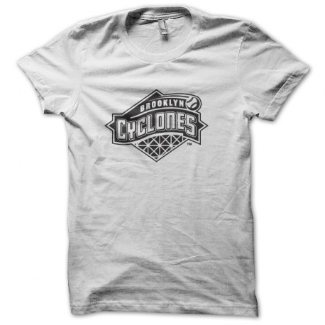 Shirt equipe de baseball brooklyn cyclones en blanc pour homme et femme