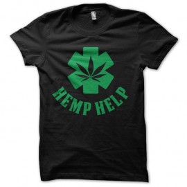 Shirt hemp help noir pour homme et femme