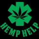 Shirt hemp help noir pour homme et femme