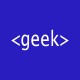 Shirt GEEK blanc/bleu royal pour homme et femme