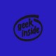 Shirt GEEK Inside noir/bleu royal pour homme et femme