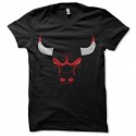 Shirt logo Chicago Bulls noir pour homme et femme