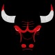 Shirt logo Chicago Bulls noir pour homme et femme