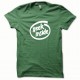 Shirt GEEK Inside blanc/vert bouteille pour homme et femme