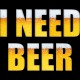 Shirt i need beer noir pour homme et femme