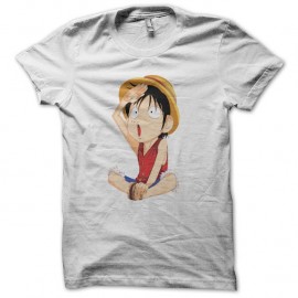 Shirt Luffy blanc pour homme et femme