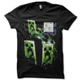 Shirt minecraft noir pour homme et femme