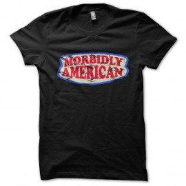 Shirt morbidly american noir pour homme et femme