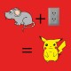 Shirt addition pikachu rouge pour homme et femme