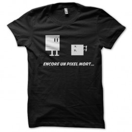 Shirt la mort du pixel en noir pour homme et femme