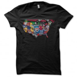 Shirt NBA noir pour homme et femme