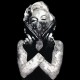 Shirt marilyn monroe et ses guns noir pour homme et femme
