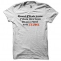 Shirt jeune et beau blanc pour homme et femme