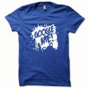 Shirt Google Me blanc/bleu royal pour homme et femme