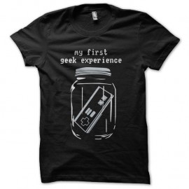 Shirt my geek experience blanc pour homme et femme