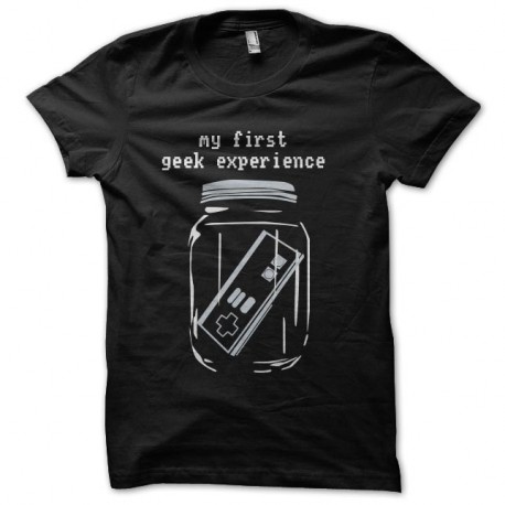 Shirt my geek experience blanc pour homme et femme