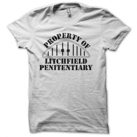Shirt property if litchield penitentiary blanc pour homme et femme