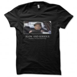 Shirt slow and serious noir pour homme et femme