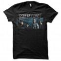 Shirt du groupe metallica noir pour homme et femme