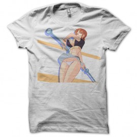 Shirt namy de one piece en blanc pour homme et femme
