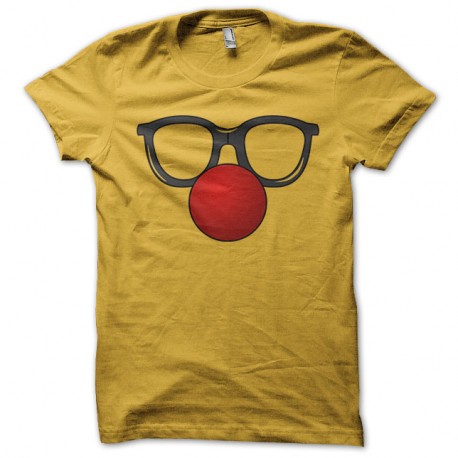 Shirt funny glasses en jaune pour homme et femme