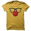 Shirt funny glasses en jaune pour homme et femme