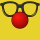 Shirt funny glasses en jaune pour homme et femme