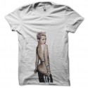 Shirt miley cyrus blanc pour homme et femme