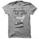 Shirt scandale joint plus belle la vie gris pour homme et femme