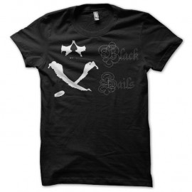 Shirt Black Sails tete de mort noir pour homme et femme