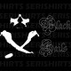 Shirt Black Sails tete de mort noir pour homme et femme