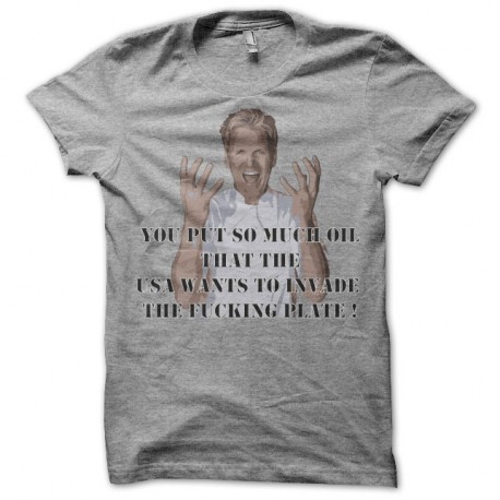 Shirt Gordon ramsay cauchemard en cuisine kitchen nightmare gris pour homme et femme