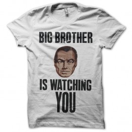 Shirt big brother is watching you en blanc pour homme et femme