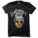 Shirt angry monkey jaune sur noir pour homme et femme