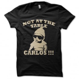 Shirt bebe carlos pas a table film very bad trip or sur noir pour homme et femme