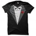Shirt smoking rose noir pour homme et femme