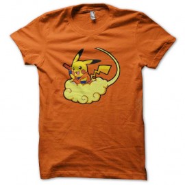 Shirt pikachu son goku orange pour homme et femme