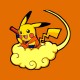 Shirt pikachu son goku orange pour homme et femme