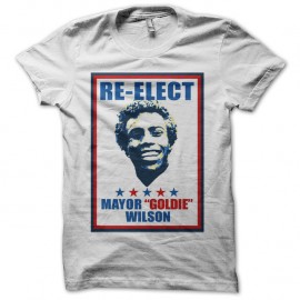 Shirt Reelect Goldie Wilson Affiche blanc pour homme et femme