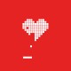 Shirt heart gamers en rouge pour homme et femme