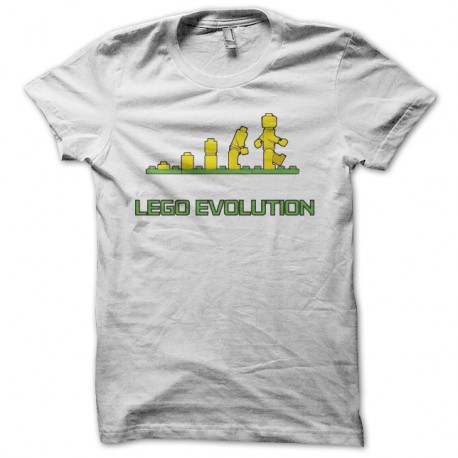 Shirt lego evolution blanc pour homme et femme