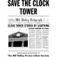 Shirt Save the clock tower journal blanc pour homme et femme