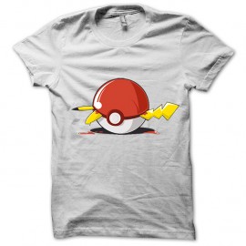 Shirt pikachu écrasé blanc pour homme et femme