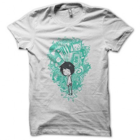 Shirt graphique enfant blanc pour homme et femme
