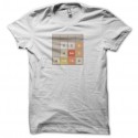 Shirt jeu 2048 blanc pour homme et femme